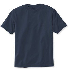 NWT L L Bean Trad Fit T shirt Medium Navy